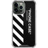 Black and White Stripes iPhone 14 Pro Max Clear Case