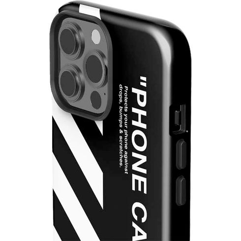 Black and White Stripes iPhone 15 Pro Max Impact Case