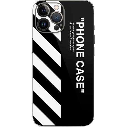 Black and White Stripes iPhone 14 Pro Max Skin