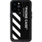 Black and White Stripes iPhone 14 Pro Max Waterproof Case