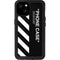 Black and White Stripes iPhone 15 Plus Waterproof Case