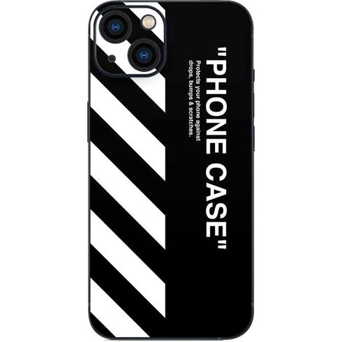 Black and White Stripes iPhone 15 Skin