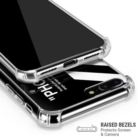 Black and White Stripes iPhone 7/8 Plus Clear Case