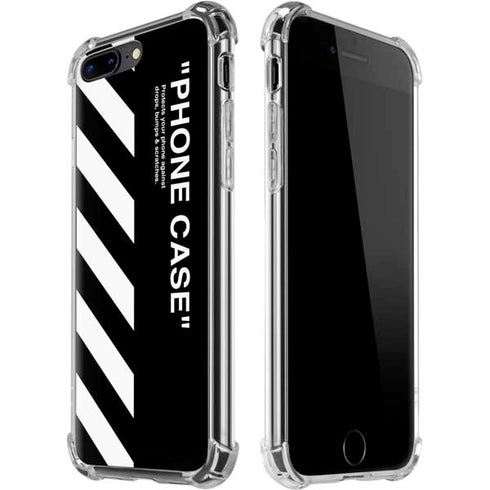 Black and White Stripes iPhone 7/8 Plus Clear Case
