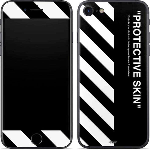 Black and White Stripes iPhone 8 Skin