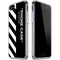 Black and White Stripes iPhone SE (2nd & 3rd Gen) Clear Case