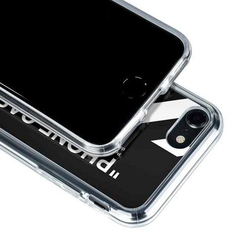 Black and White Stripes iPhone SE (2nd & 3rd Gen) Clear Case