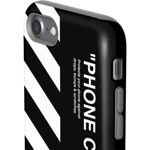 Black and White Stripes iPhone SE (2nd & 3rd Gen) Pro Case