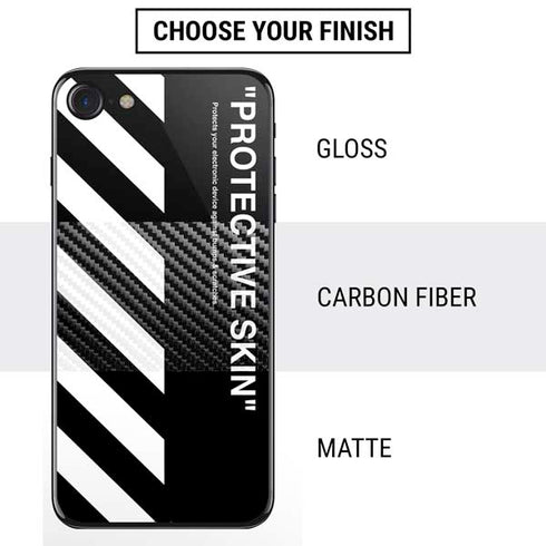 Black and White Stripes iPhone SE (2nd & 3rd Gen) Skin