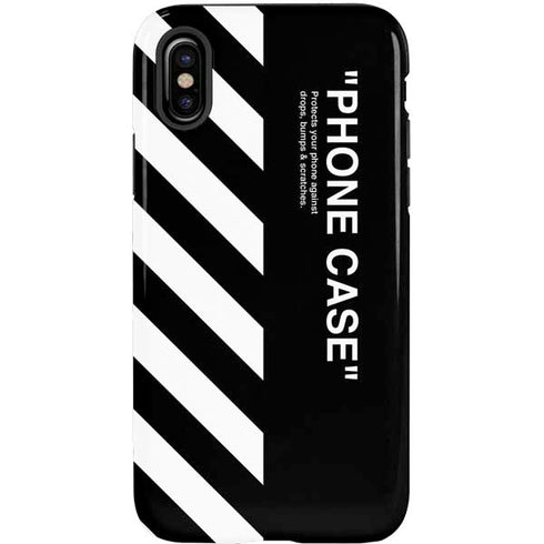 Black and White Stripes iPhone X Pro Case