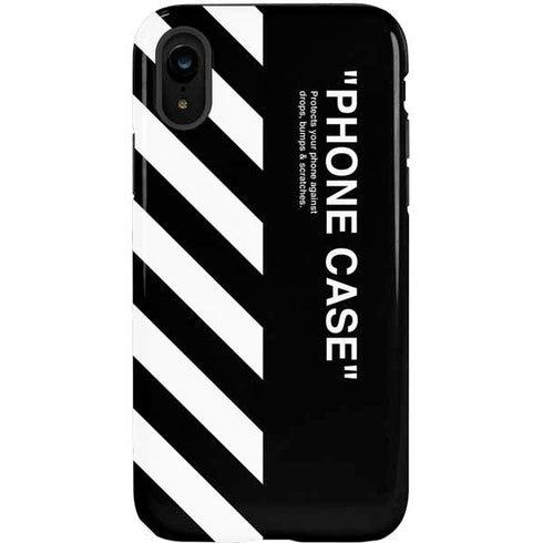 Black and White Stripes iPhone XR Pro Case
