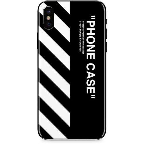Black and White Stripes iPhone XS Max Skin