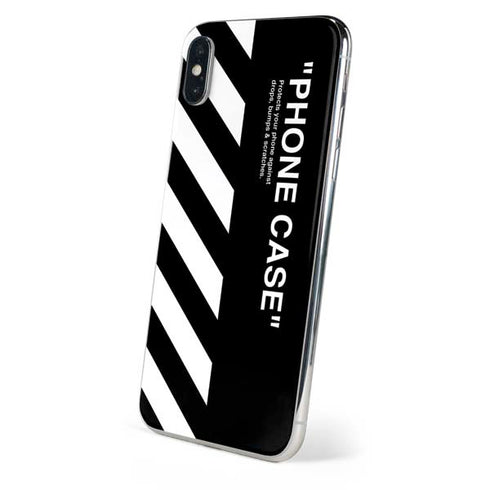 Black and White Stripes iPhone XS Max Skin