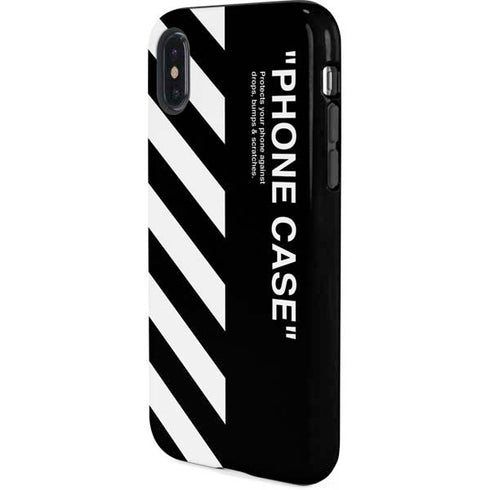 Black and White Stripes iPhone XS Pro Case
