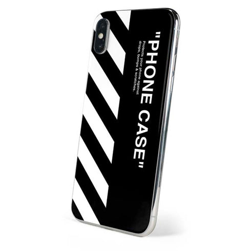 Black and White Stripes iPhone XS Skin