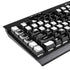 Black and White Stripes K95 RGB PLATINUM Mechanical Gaming Keyboard Skin