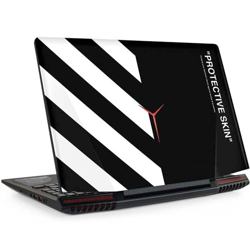 Black and White Stripes Legion Y720 Skin
