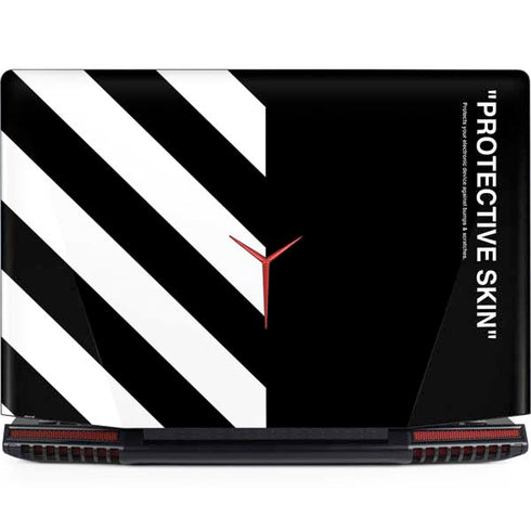 Black and White Stripes Legion Y720 Skin
