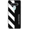 Black and White Stripes LG Stylo 6 Clear Case