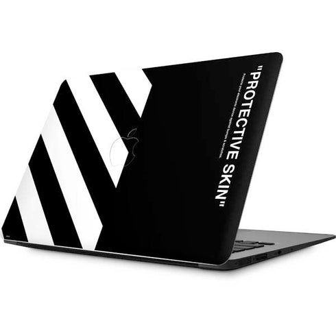 Black and White Stripes Apple MacBook Skin