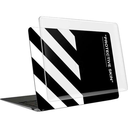 Black and White Stripes MacBook Air 13in (2020) Case plus Skin
