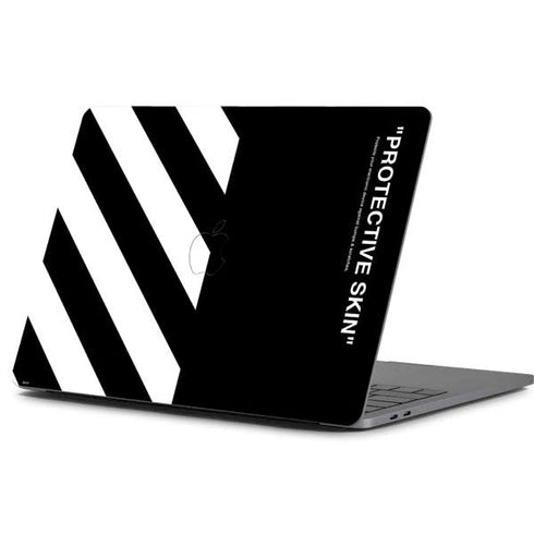 Black and White Stripes Apple MacBook Pro 13-inch Skin