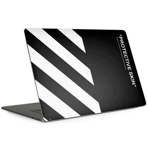 Black and White Stripes Apple MacBook Pro 15-inch Skin