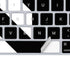 Black and White Stripes Magic Keyboard Skin