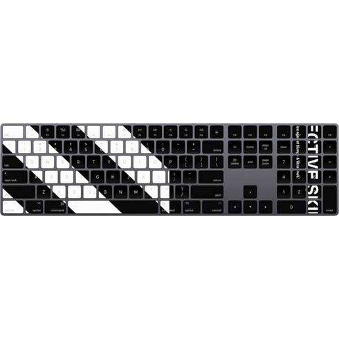 Black and White Stripes Magic Keyboard with Numeric Keypad Skin