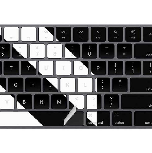 Black and White Stripes Magic Keyboard with Numeric Keypad Skin