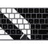 Black and White Stripes Magic Keyboard with Numeric Keypad Skin
