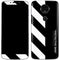 Black and White Stripes Moto E5 Plus Skin