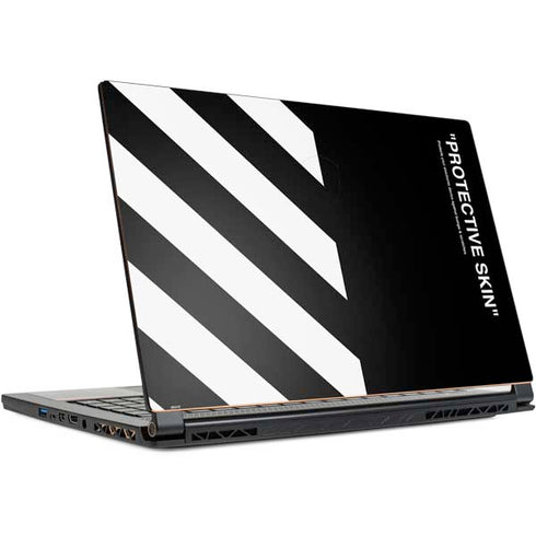 Black and White Stripes MSI GS65 Stealth Laptop Skin