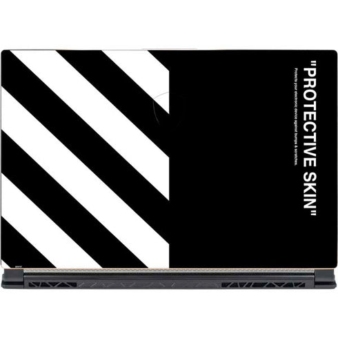 Black and White Stripes MSI GS65 Stealth Laptop Skin