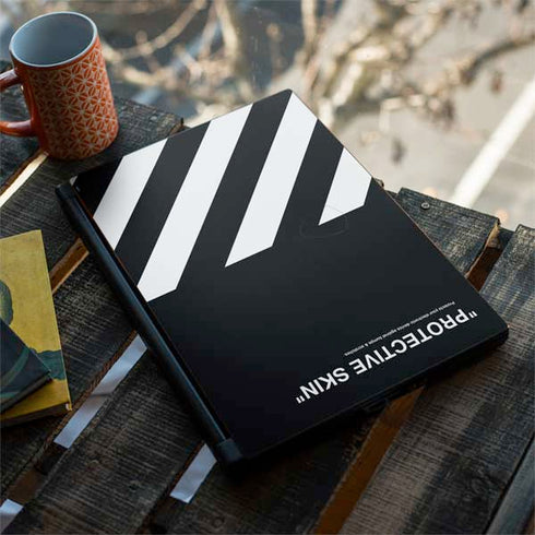Black and White Stripes MSI GS65 Stealth Laptop Skin