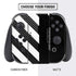 Black and White Stripes Nintendo Switch Bundle Skin
