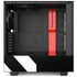 Black and White Stripes NZXT H510 Compact ATX Mid-Tower Case Skin