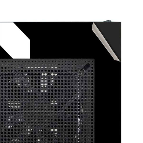 Black and White Stripes NZXT H510 Compact ATX Mid-Tower Case Skin