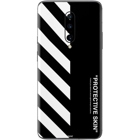Black and White Stripes OnePlus 7 Pro Skin