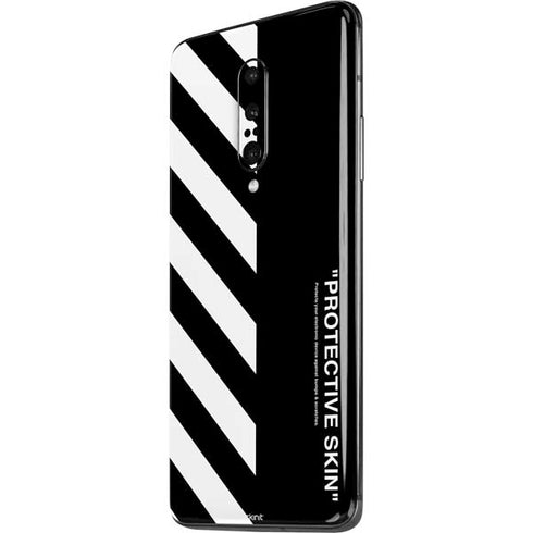 Black and White Stripes OnePlus 7 Pro Skin