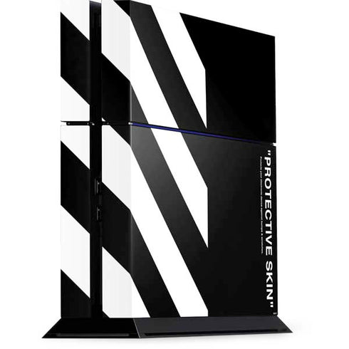 Black and White Stripes PS4 Console Skin