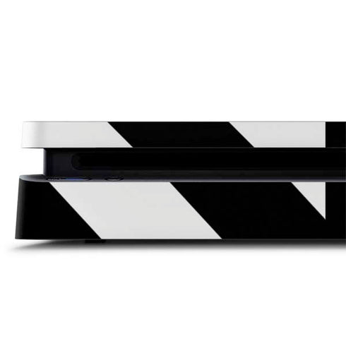 Black and White Stripes PS4 Slim Skin