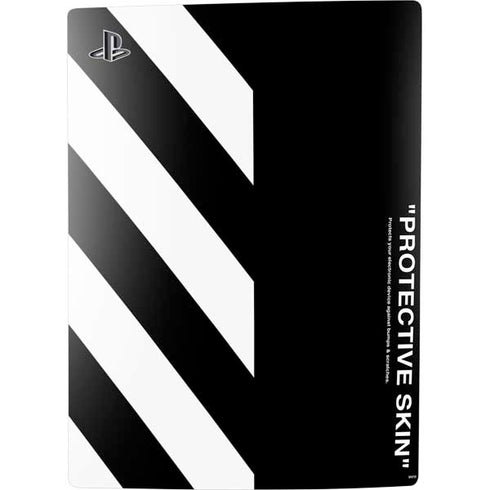 Black and White Stripes PS5 Digital Edition Console Skin