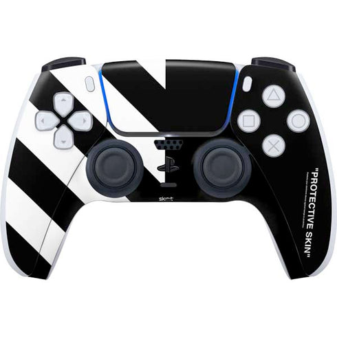 Black and White Stripes PS5 Controller Skin