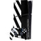 Black and White Stripes PS5 Slim Digital Edition Bundle Skin