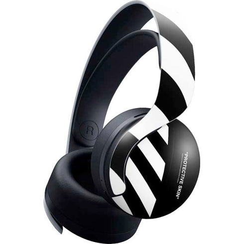 Black and White Stripes PULSE 3D Wireless Headset for PS5 Skin