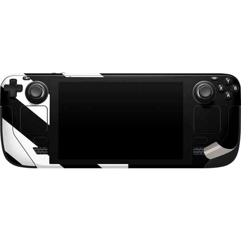 Black and White Stripes Steam Deck Handheld Gaming Computer Skin
