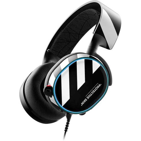 Black and White Stripes SteelSeries Arctis 3 Skin