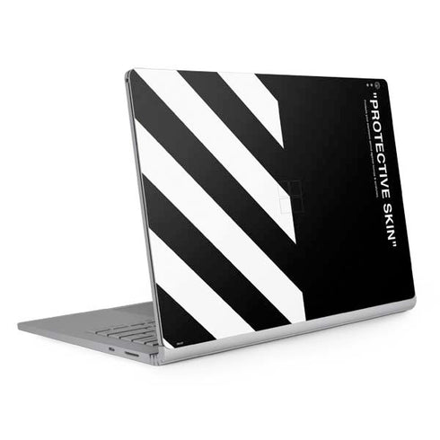 Black and White Stripes Surface Book 2 13.5in Skin