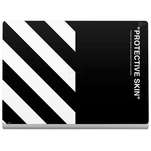 Black and White Stripes Surface Book 2 15in Skin
